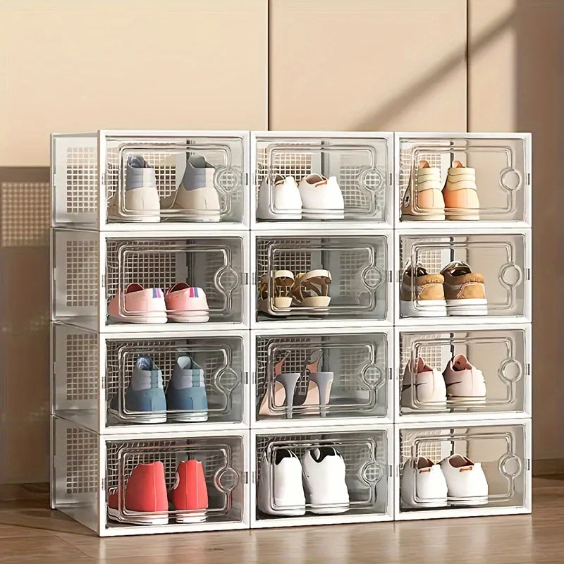 12 Pc / 24 Pc Large Capacity Modular Space-Saving Shoe Box