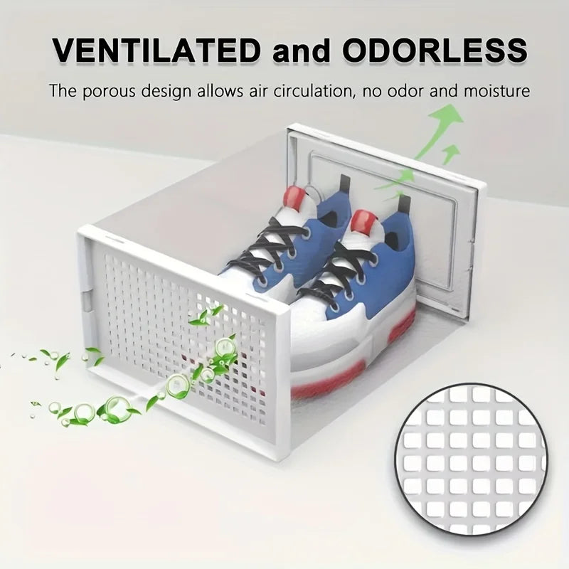12 Pc / 24 Pc Large Capacity Modular Space-Saving Shoe Box