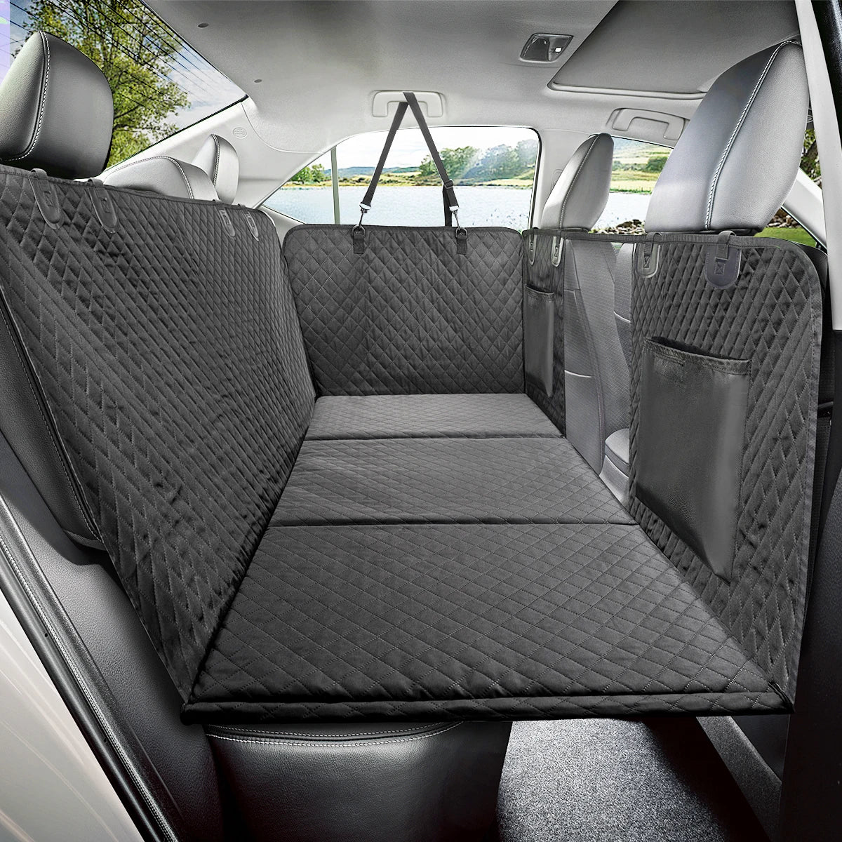 Dog Car Back Seat Extender Hammock Protector Waterproof