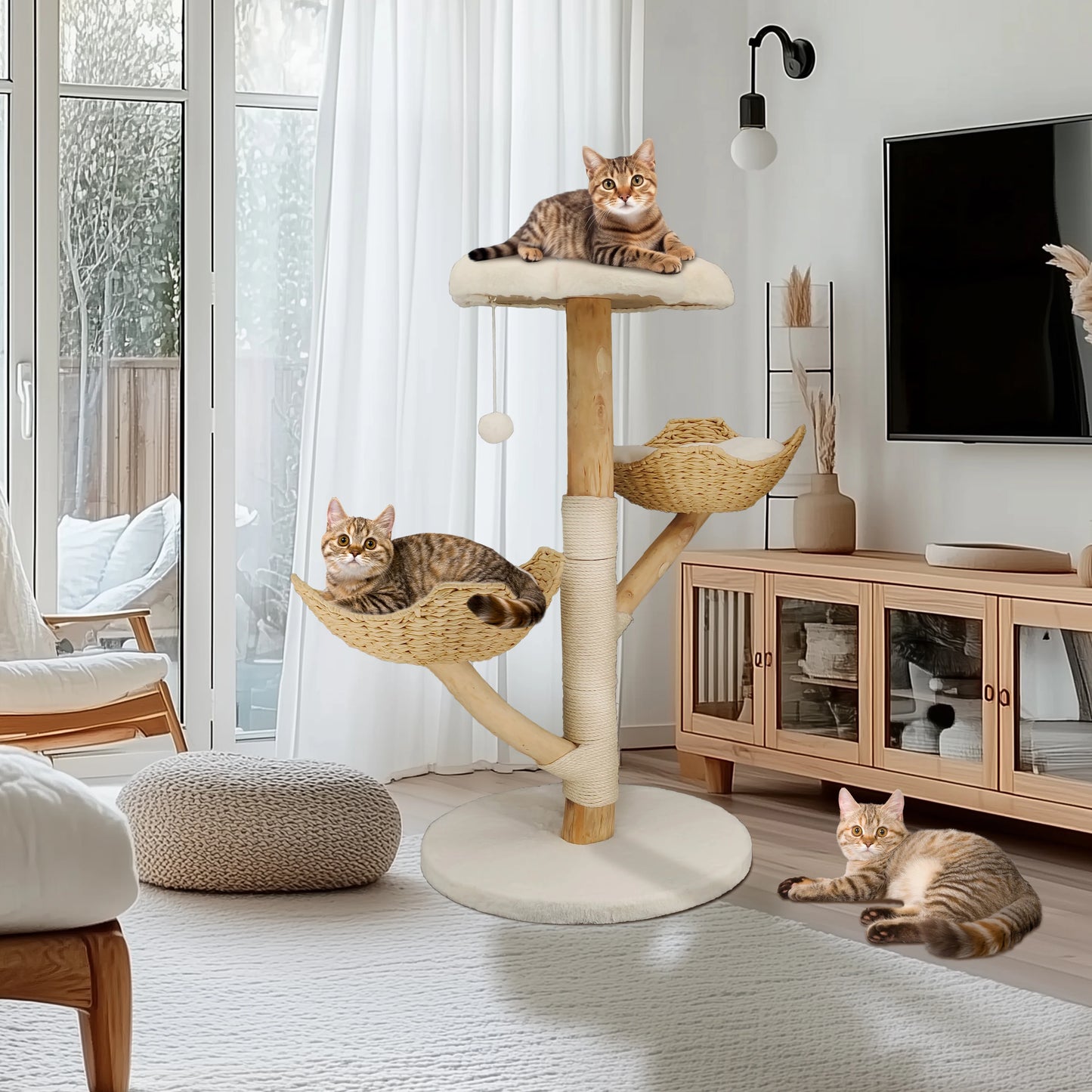 Bingopaw Cat Tree Tower Condo Scratching Post for Kittens