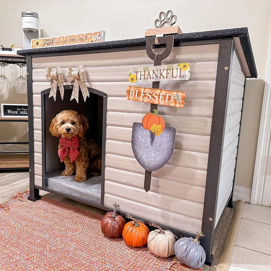Large Dog House Outdoor Indoor Weatherproof Dog House