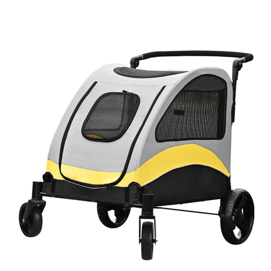 Foldable Four Wheel Dog Cat Stroller Portable Breathable