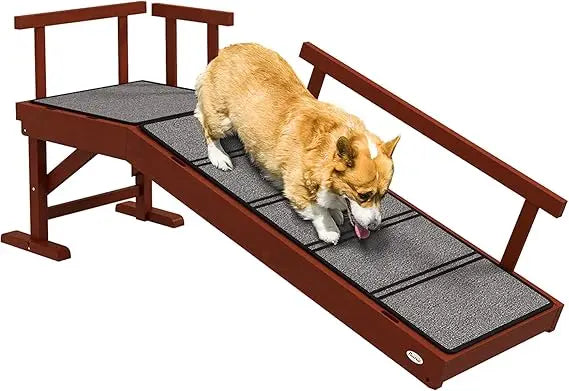Dog Ramp and Stairs for All Dogs with Non-Slip Surface 49"