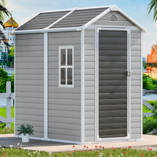 Waterproof Outdoor Shed with Floor & Lockable Door & Vents