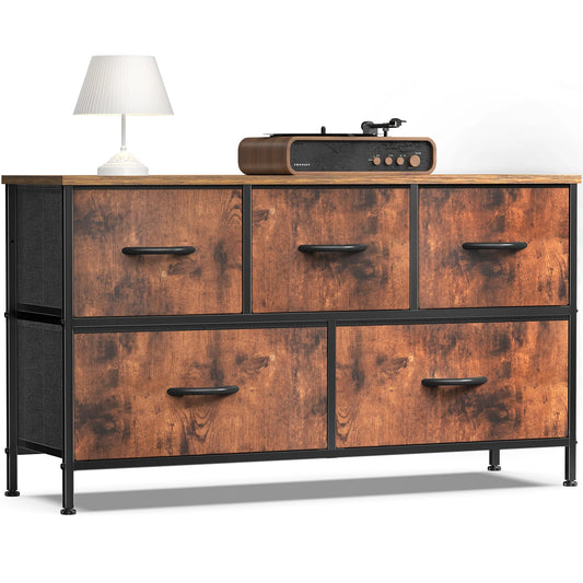 JHK Living Room Wardrobe Display Cabinet Fabric Drawers