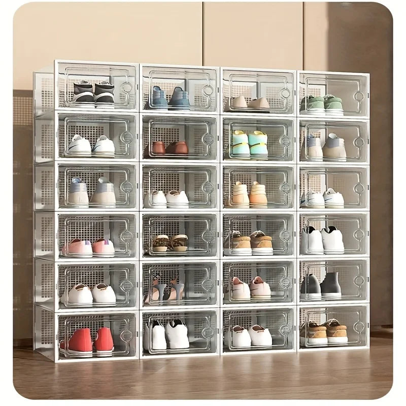 12 Pc / 24 Pc Large Capacity Modular Space-Saving Shoe Box