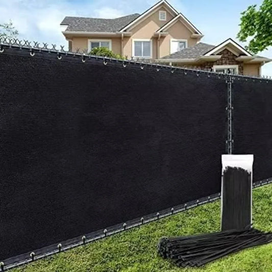 180GSM Fence Privacy Screen Heavy Duty Garden Black