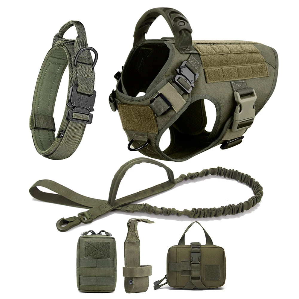 Large Dog Harness And Leash Set For German Shepherds