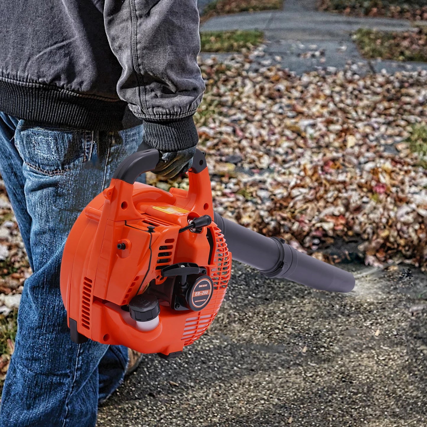 Gas Leaf Blower 25.4cc 2 Stroke Commercial Handheld