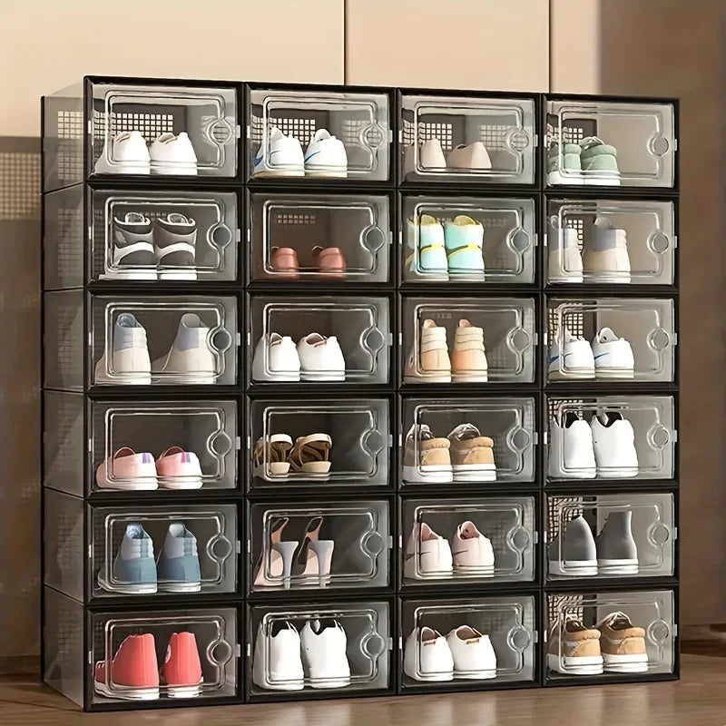 12 Pc / 24 Pc Large Capacity Modular Space-Saving Shoe Box