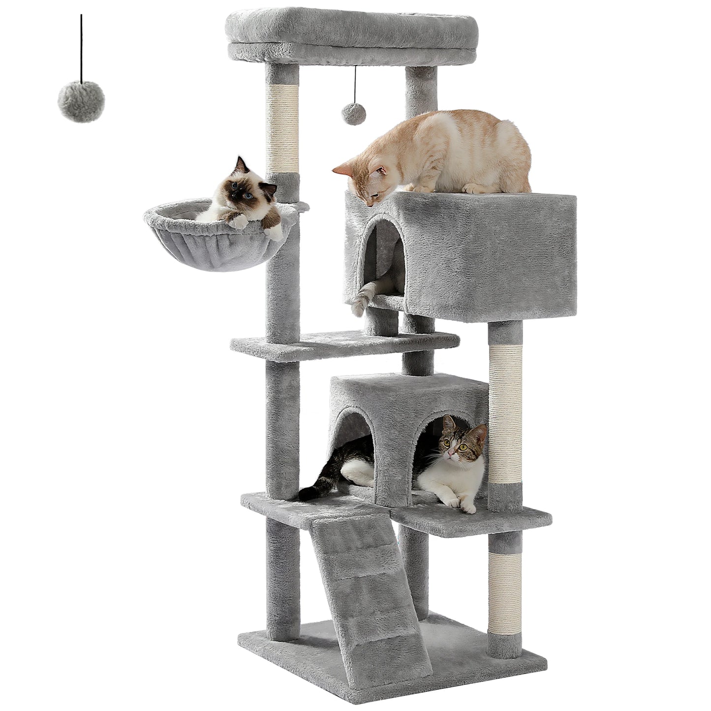 Luxury Cat Tree Multi Level Tower With Condo And Perches
