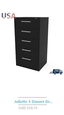 Modern 6 Drawer Dresser With Fabric Drawers Storage