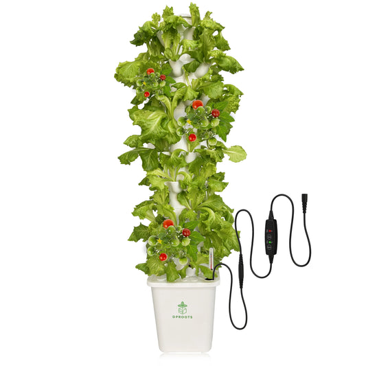 DPROOTS 45 Pods Hydroponic Vertical Tower System for Indoor Herb Growing