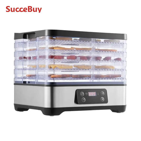 SucceBuy 5 Tray Dehydrator 300W Stainless Steel Timer