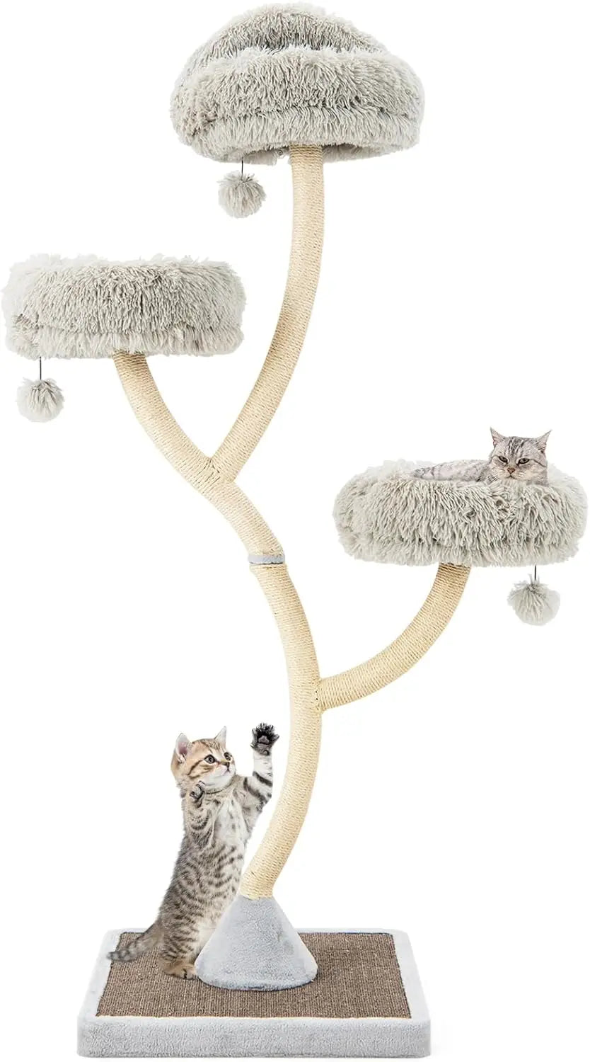 70 Inch Tall Cats Tree Cat Tower with Scratching Posts