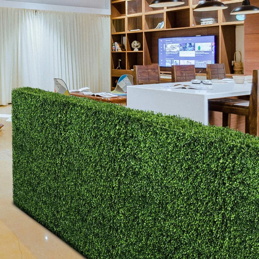 Hedge Wall Faux Greenery Privacy Screen Divider For Balcony Garden Deck 30x40