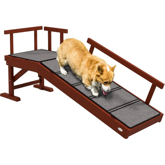Dog Ramp and Stairs for All Dogs with Non-Slip Surface 49"