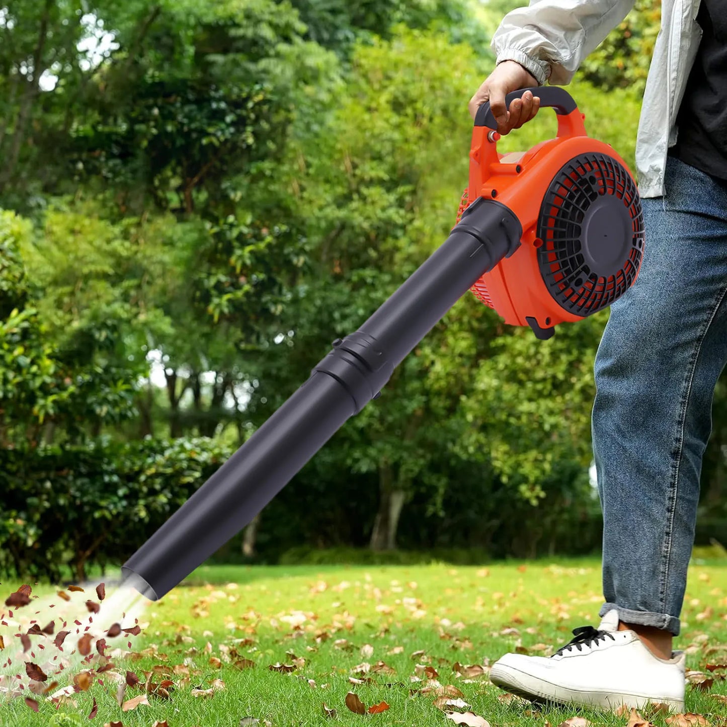 Gas Leaf Blower 25.4cc 2 Stroke Commercial Handheld