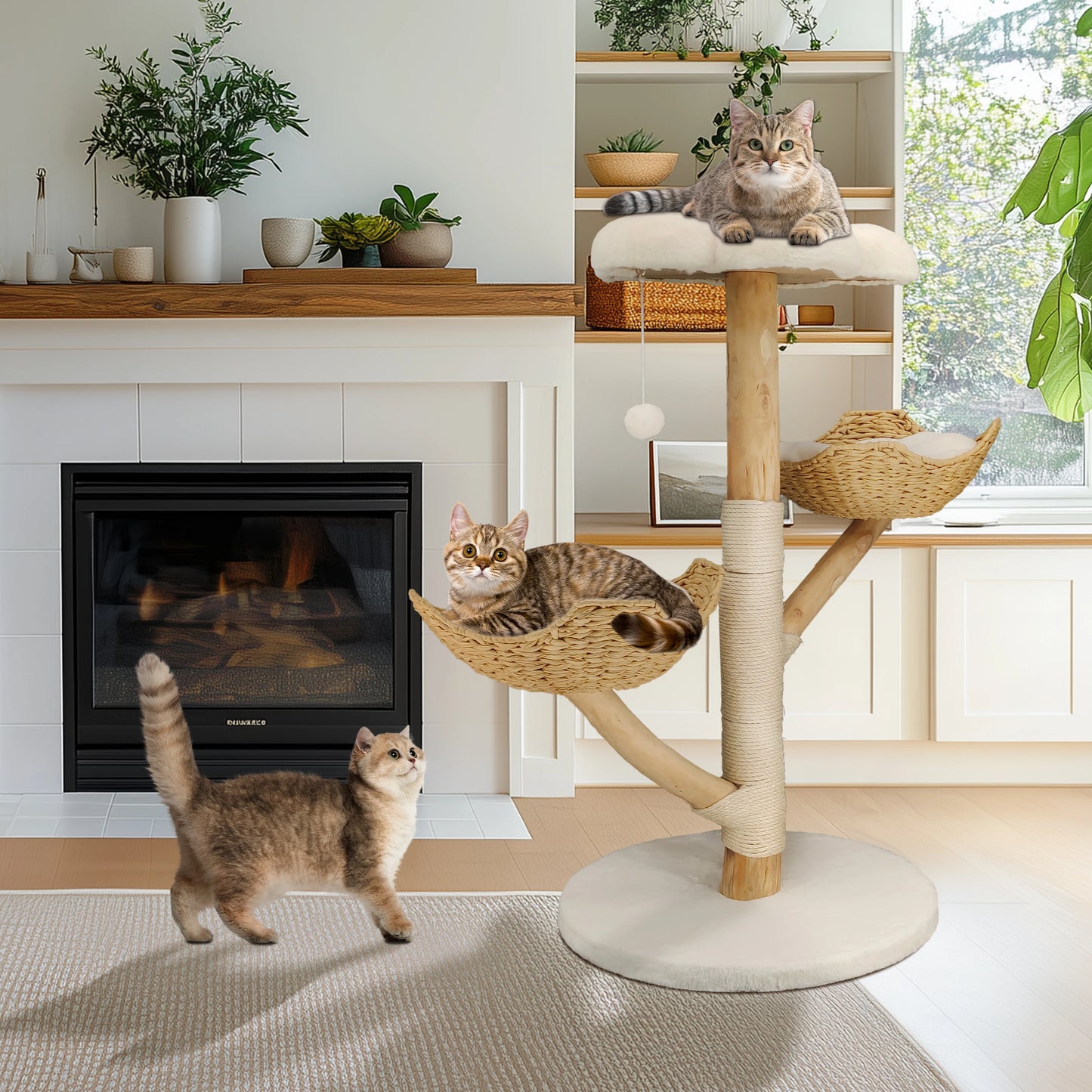 Bingopaw Cat Tree Tower Condo Scratching Post for Kittens