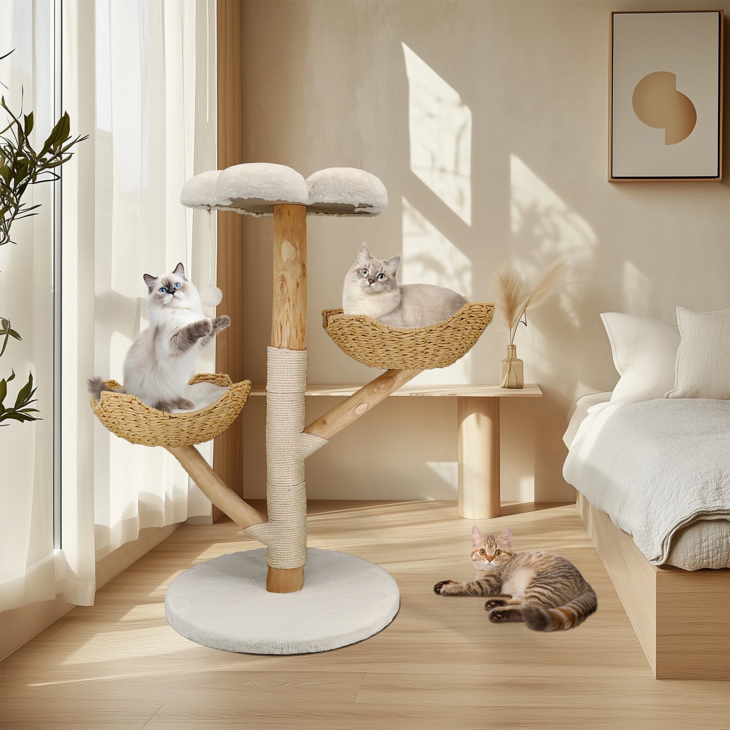 Bingopaw Cat Tree Tower Condo Scratching Post for Kittens
