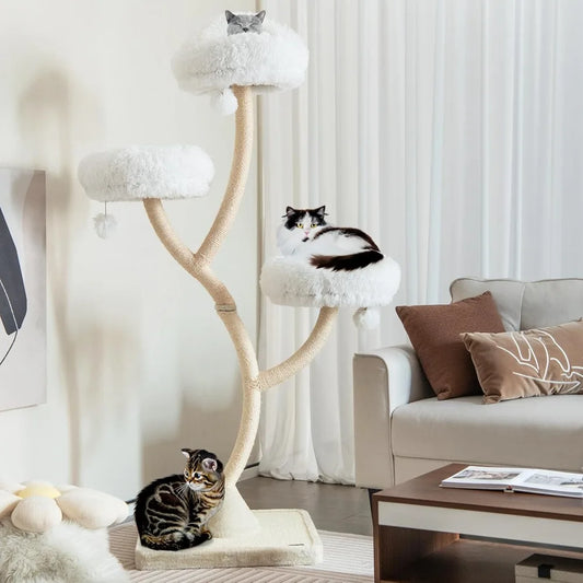 70 Inch Tall Cats Tree Cat Tower with Scratching Posts
