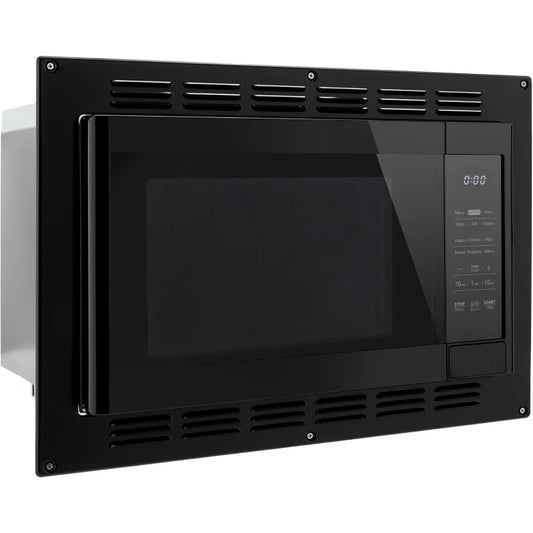 RecPro RV Kitchen Air Fryer Convection Microwave Black
