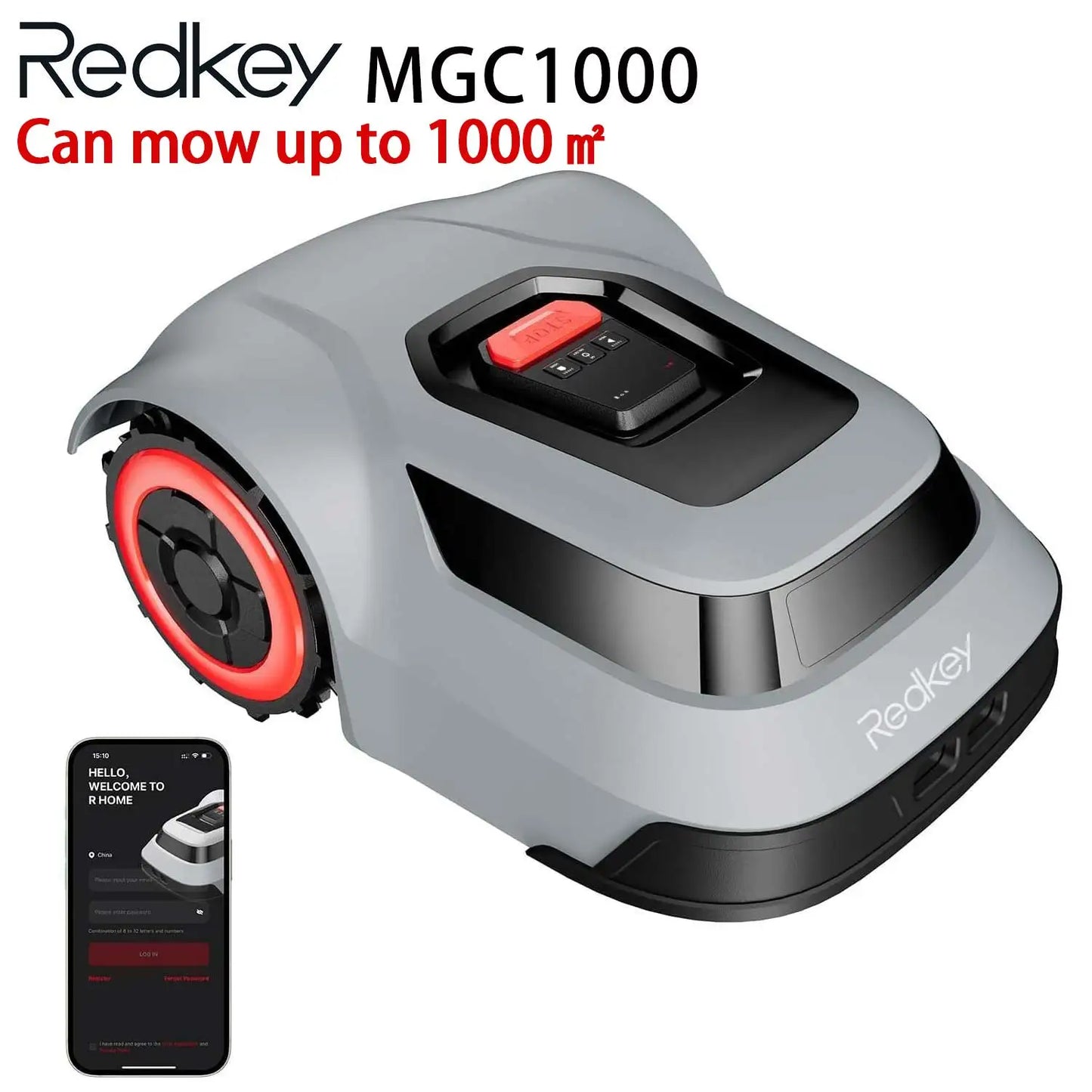 Redkey CTOF Robotic Lawn Mower MGC800 MGC1000 App Control