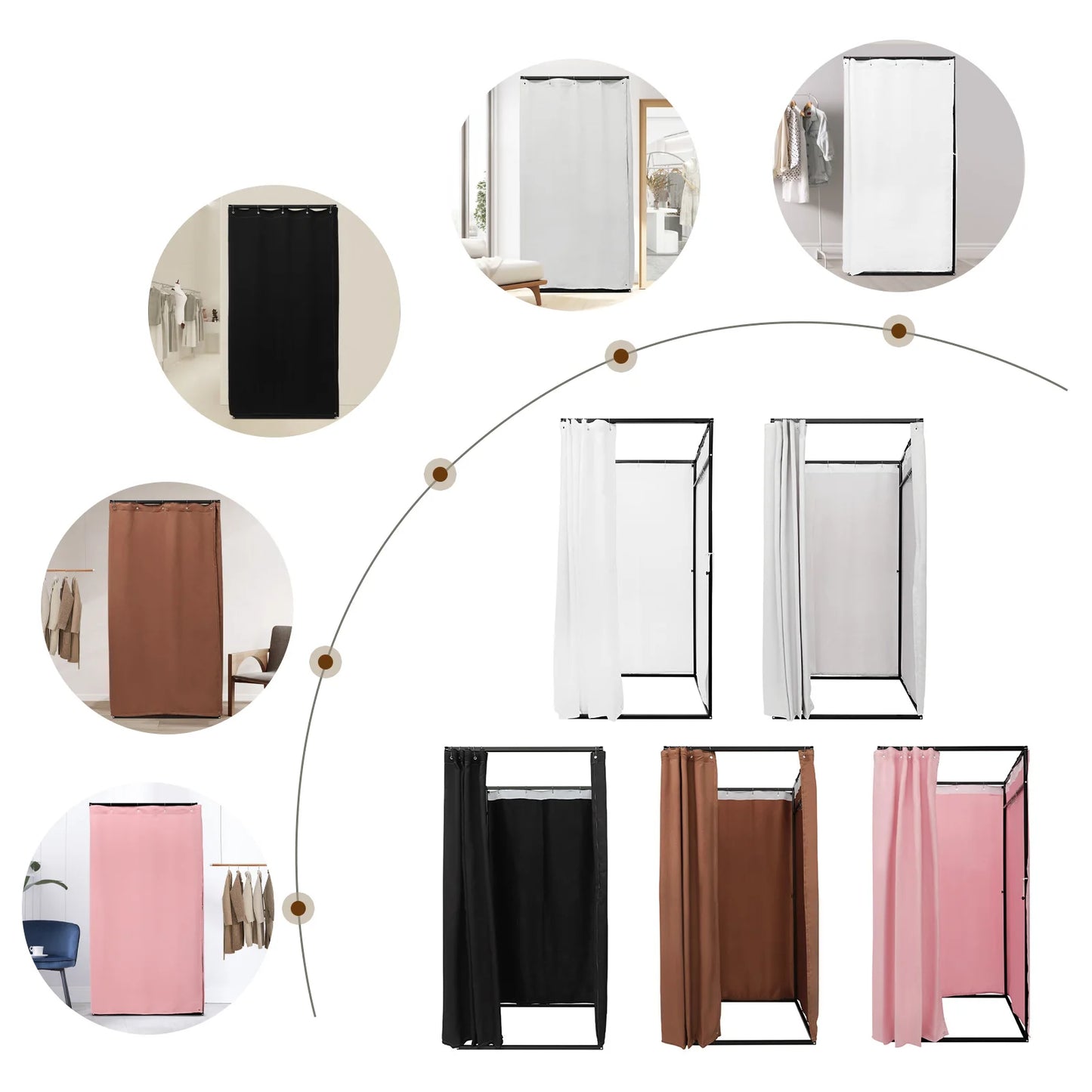 Portable Clothing Store Fitting Room Clothing Store Fitting Room Dressing Room Fitting Room